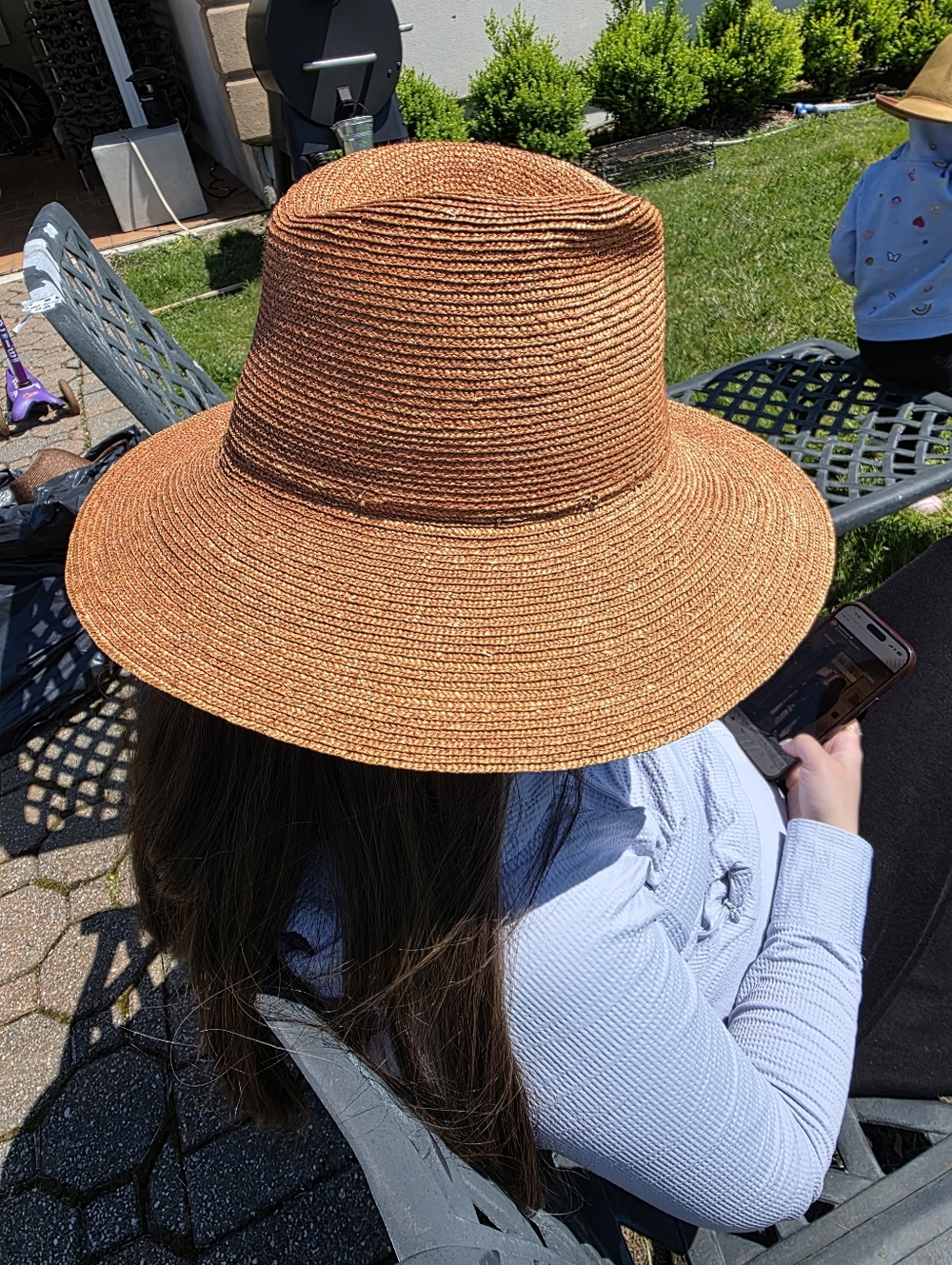 Lola Hats Wide Brim Straw Sun Hat - Orange
